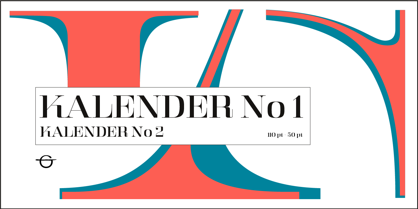 Ejemplo de fuente Kalender Serif #2